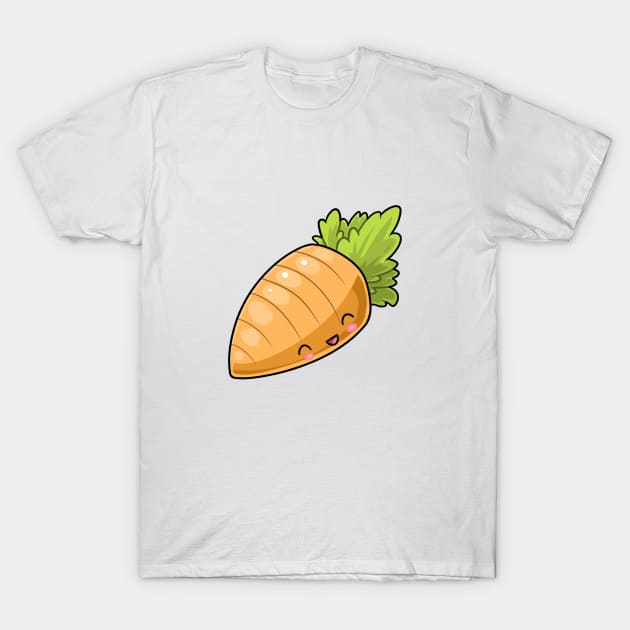 Kawaii carrot vegetables T-Shirt by Japanese Designs